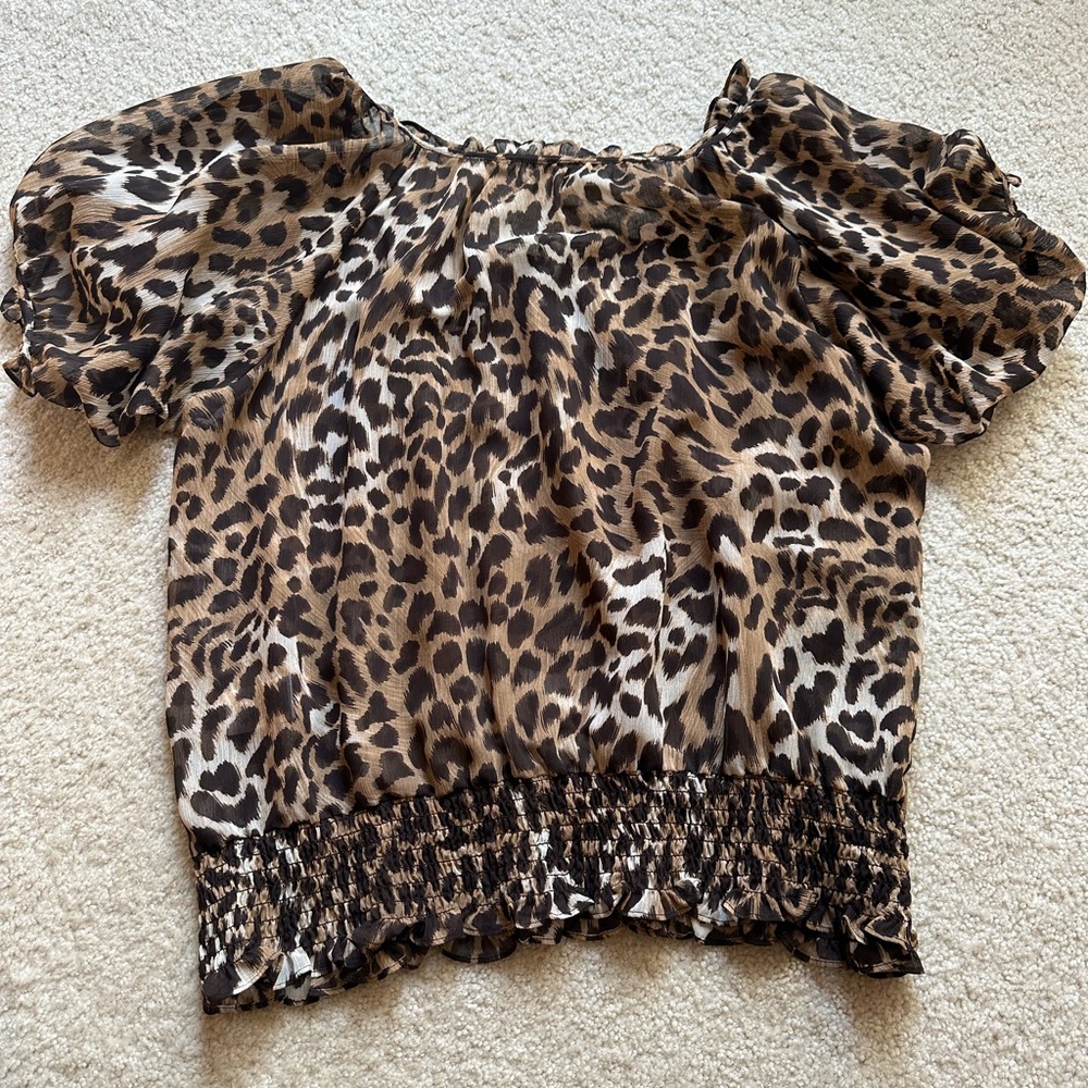 Michael Kors Leopard Top